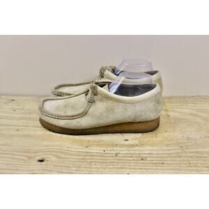 Clarks Originals Wallabee Womens 10M Tan Brown Suede Loafers Slip On
